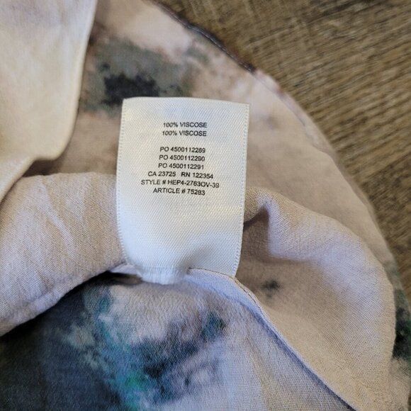 WILFRED | Aritzia Ruffle Camisole Tank Top Tie Dye | Sz. XXS - Picture 5 of 7